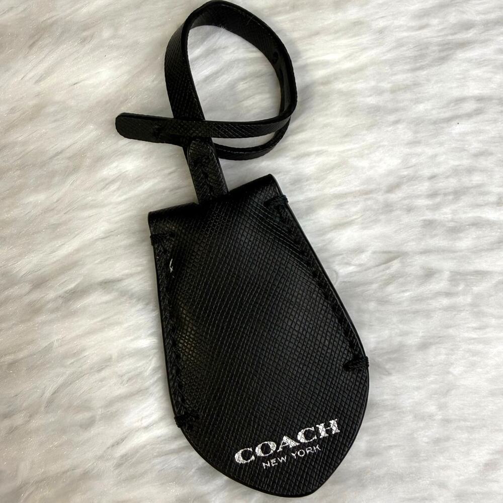 Coach Black Ring Bag Charm Key Fob